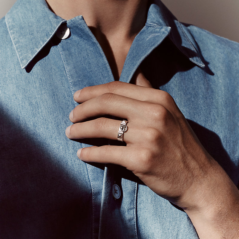 HERMES - 未使用級 HERMES イタリーク silver ring #12の通販 by